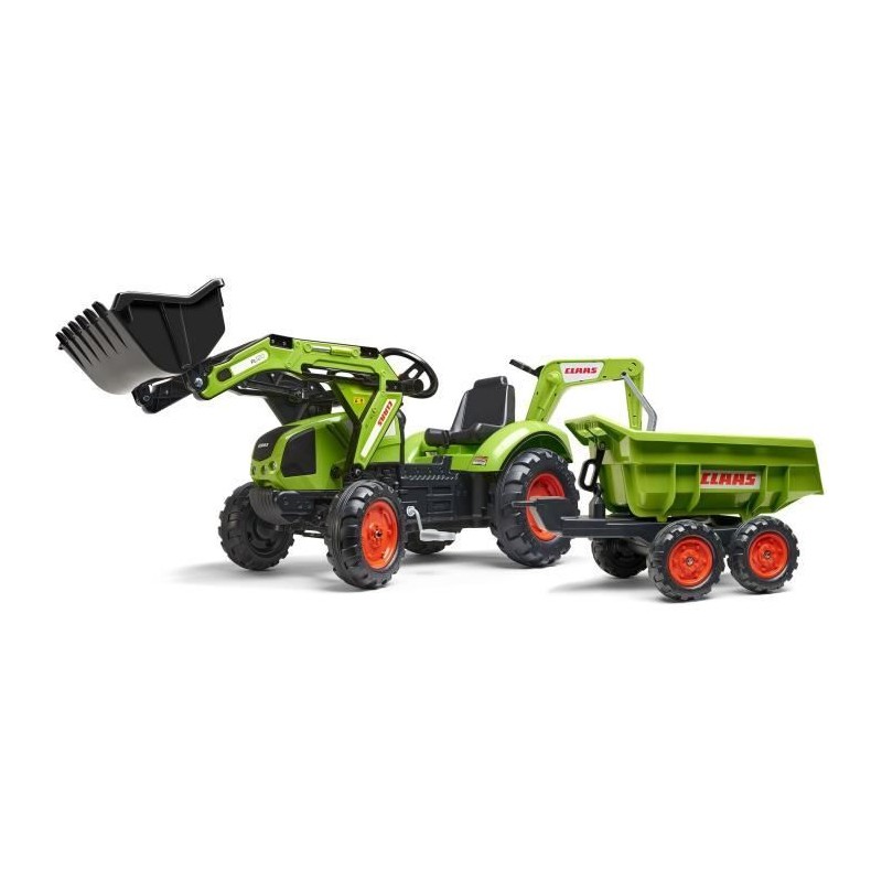 Tractopelle a pédales Claas - FALK - Volant directionnel, Selle pivot