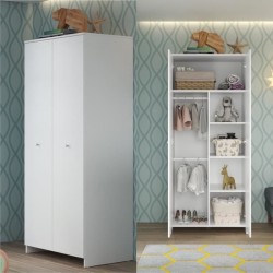 Chambre bébé Trio : Lit 70 x 140 cm + Commode a langer + Armoire NIK