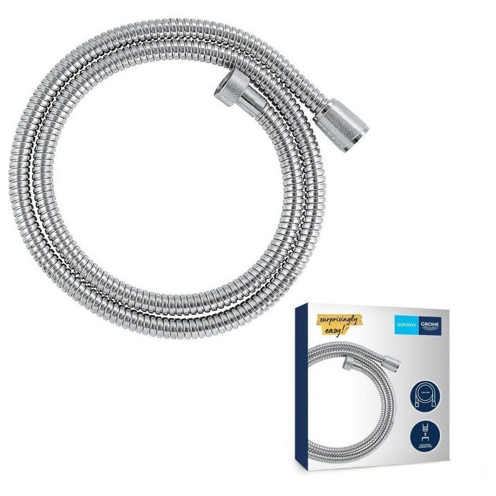 Flexible de douche - GROHE - 22106000 - 1,25 m - VitalioFlex - Métal Long-Life