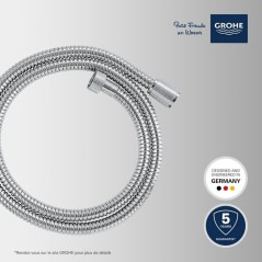 Flexible de douche - GROHE - 22106000 - 1,25 m - VitalioFlex - Métal