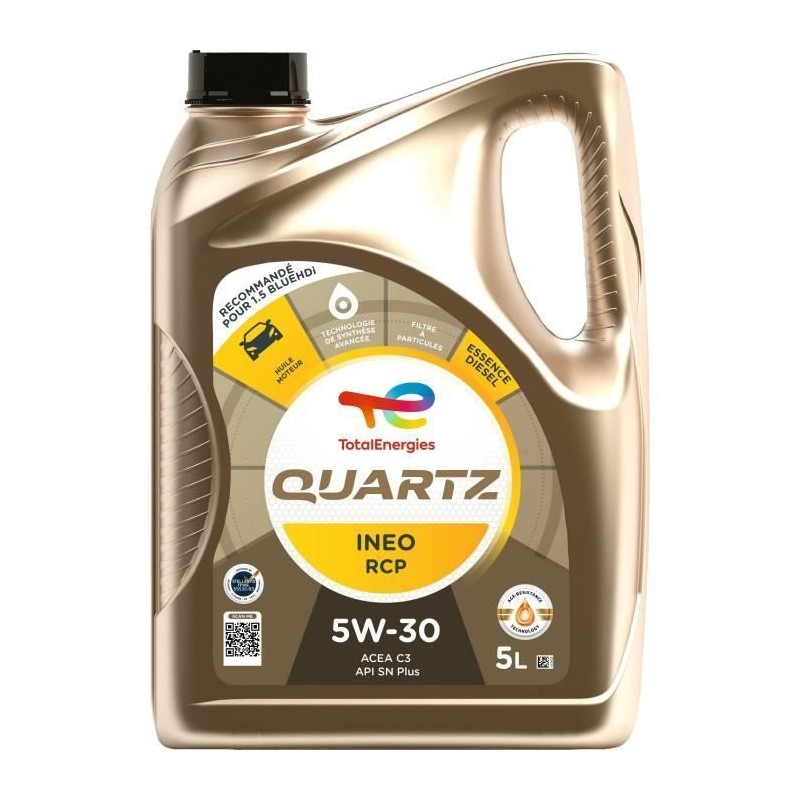 Huile moteur - TOTALENERGIES - Quartz Ineo RCP 5W-30 - 5L