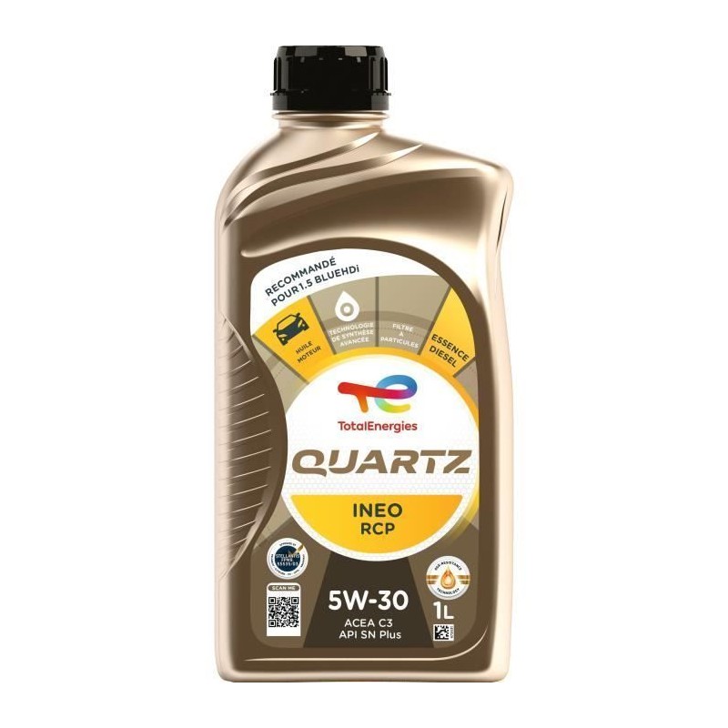 Huile moteur - TOTALENERGIES - Quartz Ineo RCP 5W-30 - 1L