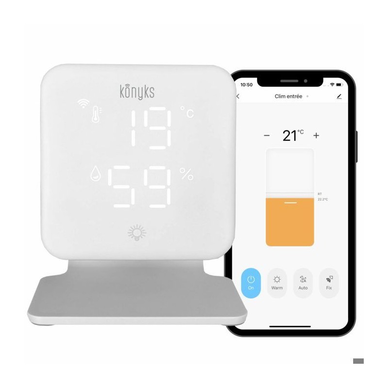 Thermostat Wi-Fi - KONYKS - Climpac - Pour pompes a chaleur et climati