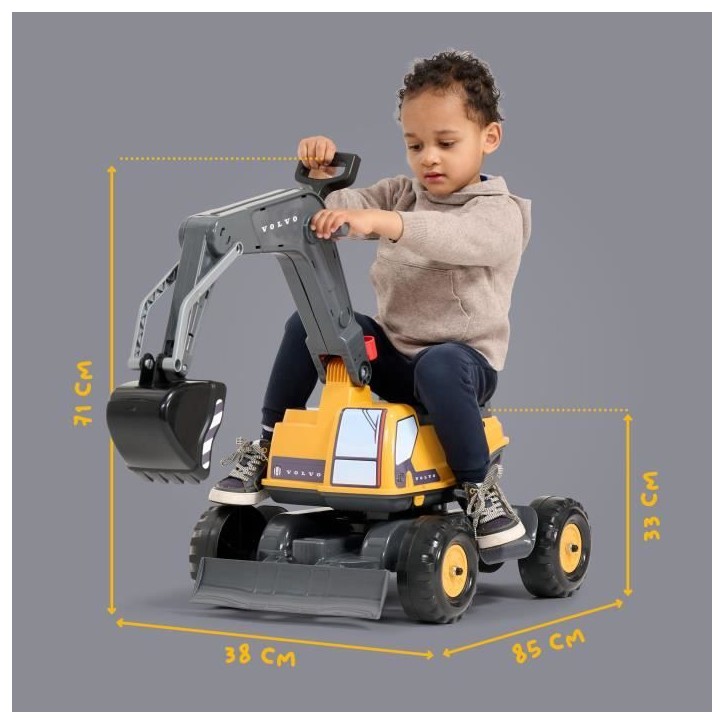 Pelleteuse Volvo - FALK - Cabine rotative a 360° - Excavatrice articulée et assise ouvrante - 100% Fabriqué en France - Des 3 Pelleteuse Volvo - FALK - Cabine rotative a 360° - Excavatrice articulée et assise ouvrante - 100% Fabriqué en France - Des 3