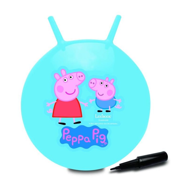 Balle sauteuse Gonflable - Lexibook - Peppa Pig - Pompe Manuelle Inclu