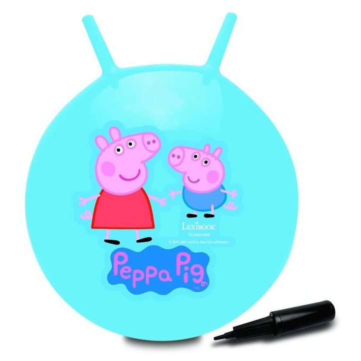 Balle sauteuse Gonflable - Lexibook - Peppa Pig - Pompe Manuelle Incluse - Plastique sécurisé et résistant - Bleu Balle sauteuse Gonflable - Lexibook - Peppa Pig - Pompe Manuelle Incluse - Plastique sécurisé et résistant - Bleu