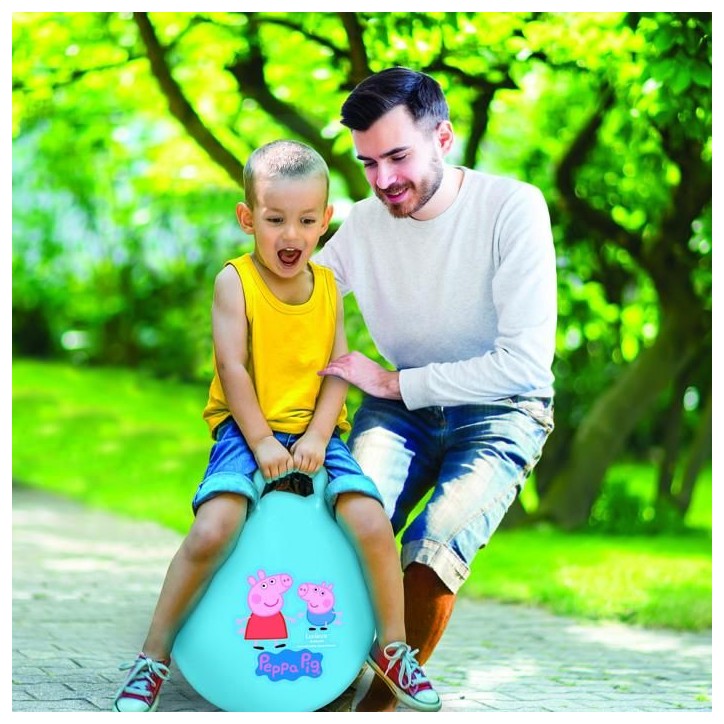 Balle sauteuse Gonflable - Lexibook - Peppa Pig - Pompe Manuelle Incluse - Plastique sécurisé et résistant - Bleu Balle sauteuse Gonflable - Lexibook - Peppa Pig - Pompe Manuelle Incluse - Plastique sécurisé et résistant - Bleu