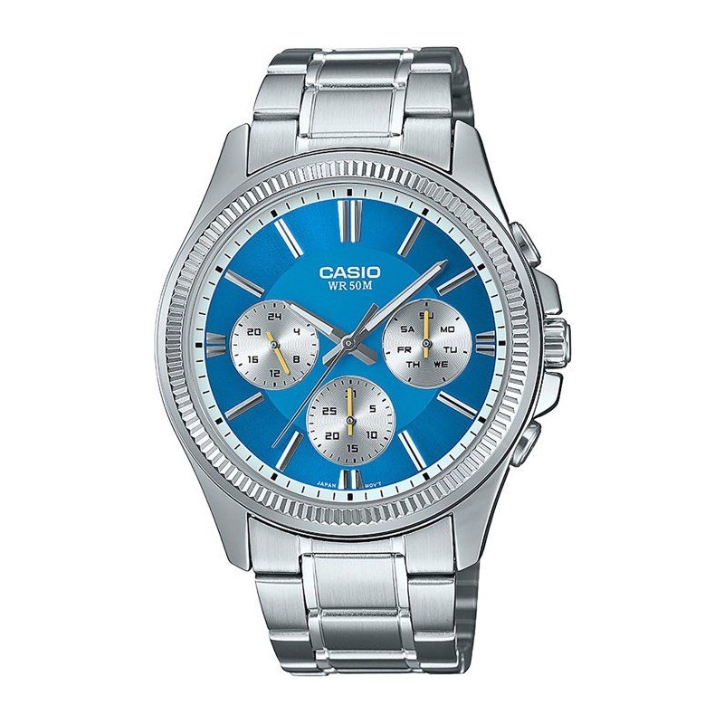Montre - CASIO - MTP-1375PD - Homme - Bleu Foncé - Quartz - Analogiqu