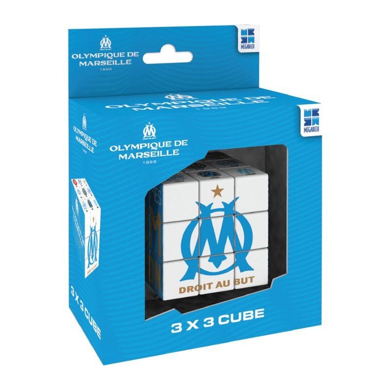 Casse tete - Cube 3 x 3 - MEGABLEU - Olympique de Marseille - Des 7 an