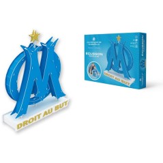Puzzle 3D - MEGABLEU - Écusson Olympique de Marseille - 40 pieces - D
