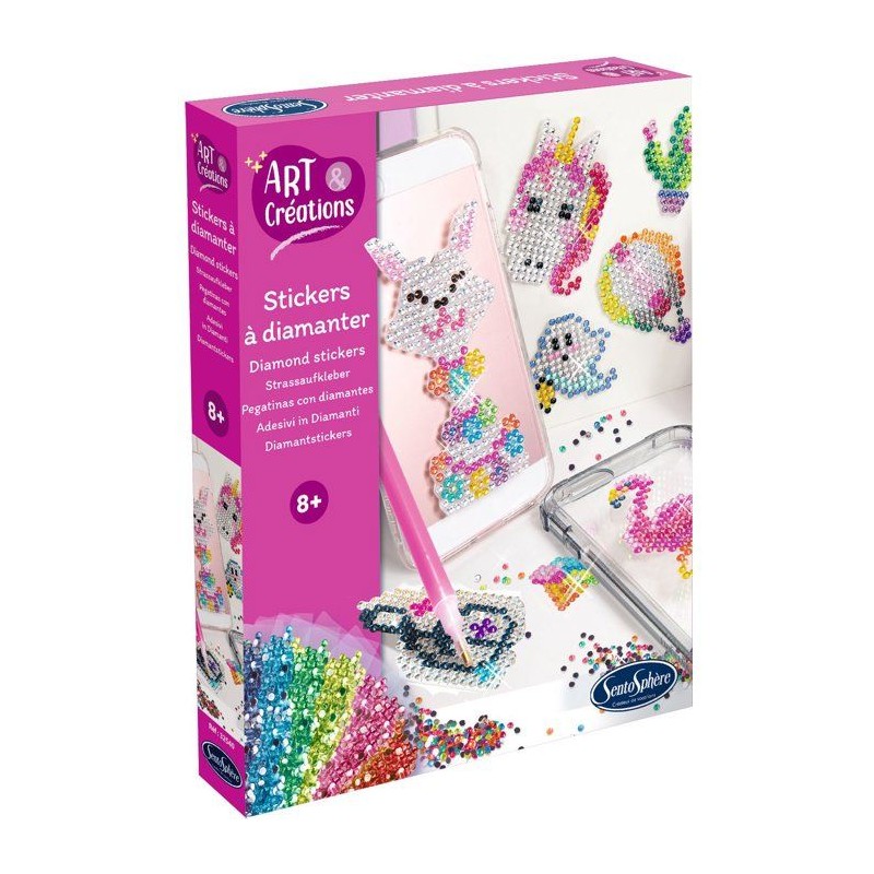 Strass Multicolore - SENTOSPHERE - Art & Créations - Stickers a diama