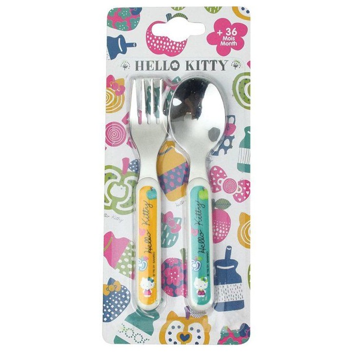 Lot vaisselle - FUN HOUSE - HELLO KITTY - Verre, Assiette creuse Ø16 cm, Asiette Ø22 cm, Couverts, Gourde, Boîte a goûter Lot vaisselle - FUN HOUSE - HELLO KITTY - Verre, Assiette creuse Ø16 cm, Asiette Ø22 cm, Couverts, Gourde, Boîte a goûter