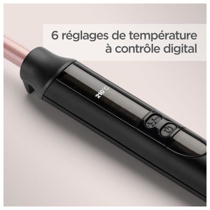 Boucleur manuel BABYLISS C449E - Diametre 10mm - Chauffe ultra-rapide - Tapis et gant thermorésistants