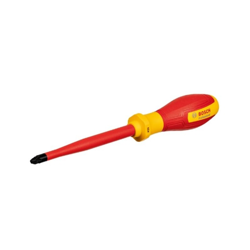 Bosch Professional tournevis VDE plat PZ3x125 (certifié jusqu'a 1 000