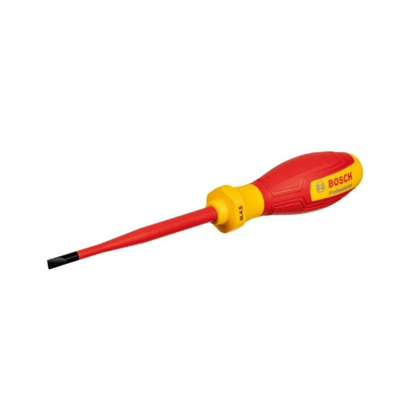 Bosch Professional tournevis VDE plat 4,5x100 (certifié jusqu'a 1 000