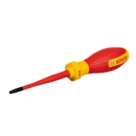 Tournevis VDE - BOSCH - TX15x75 - Isolé jusqu'a 1000 V - Élastomere