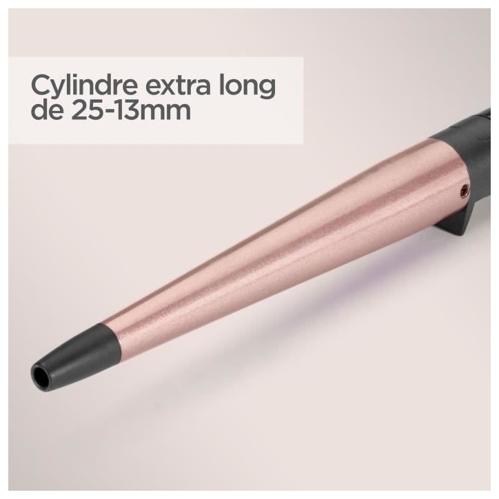 Boucleur - BaByliss - C454E Conical Wand - Pour des boucles naturelles Boucleur - BaByliss - C454E Conical Wand - Pour des boucles naturelles