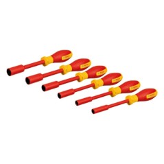 Set de clés a douilles VDE - BOSCH - 6 pieces - 7-14 mm - Certifié j