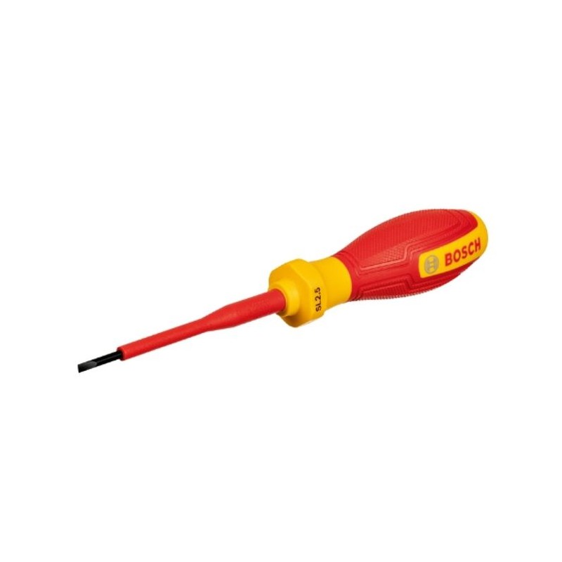 Tournevis VDE - BOSCH - SL2.5x75 - Isolé jusqu'a 1000 V - Élastomere