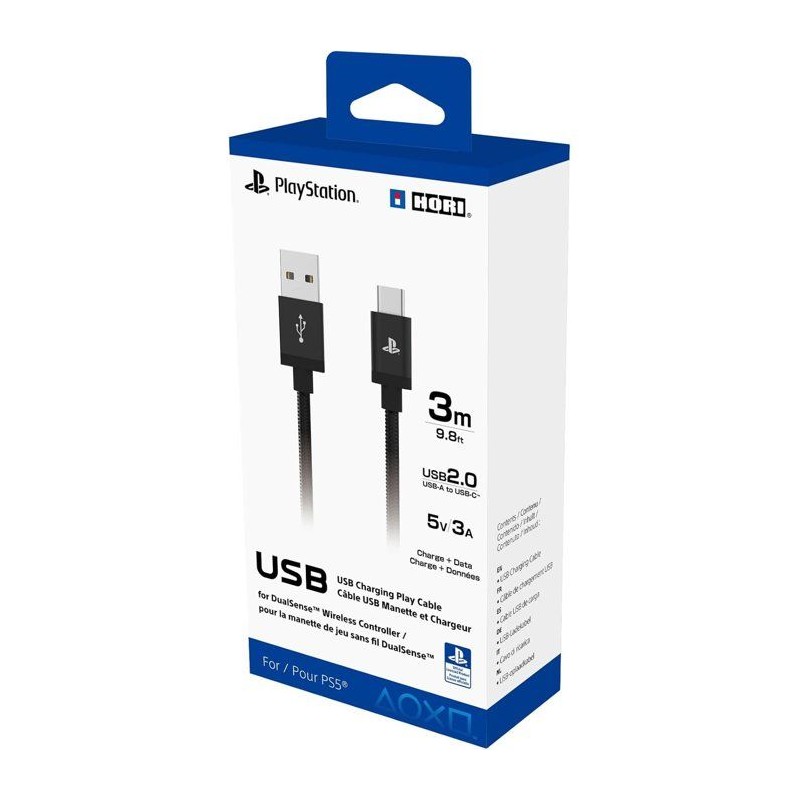 Câble de charge USB-A a USB-C - Hori - PlayStation pour manette DualS
