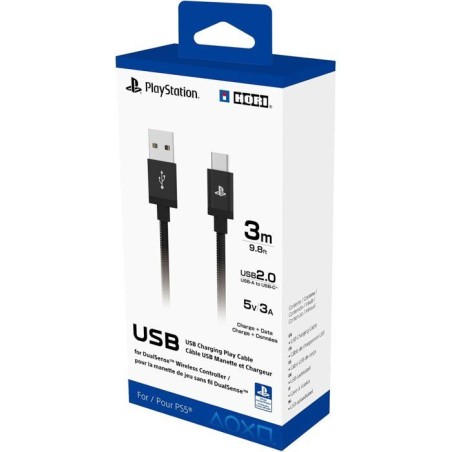 Câble de charge USB-A a USB-C - Hori - PlayStation pour manette DualS