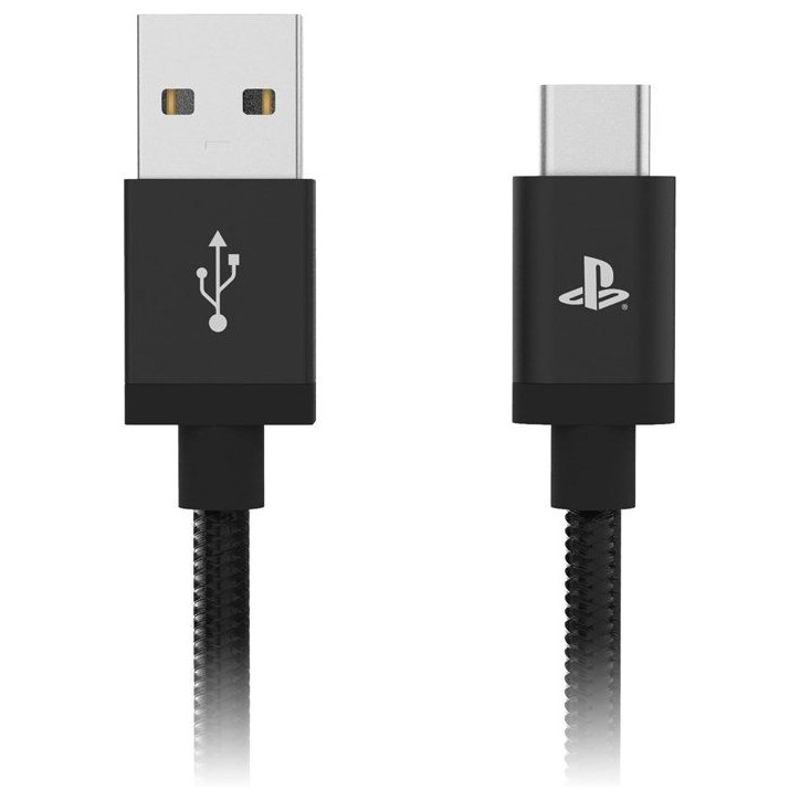 Câble de charge USB-A a USB-C - Hori - PlayStation pour manette DualSense PS5 - Puissance 5 V/3 A- Longueur 3 m - Noir Câble de charge USB-A a USB-C - Hori - PlayStation pour manette DualSense PS5 - Puissance 5 V/3 A- Longueur 3 m - Noir
