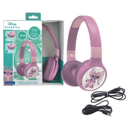 LEXIBOOK - Casque 2 en 1 Bluetooth et Filaire confortable et pliable p