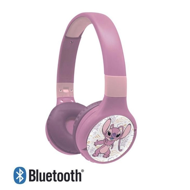 LEXIBOOK - Casque 2 en 1 Bluetooth et Filaire confortable et pliable pour enfants avec limitation de son – Angel LEXIBOOK - Casque 2 en 1 Bluetooth et Filaire confortable et pliable pour enfants avec limitation de son – Angel