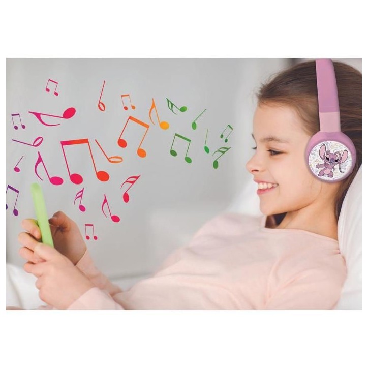 LEXIBOOK - Casque 2 en 1 Bluetooth et Filaire confortable et pliable pour enfants avec limitation de son – Angel LEXIBOOK - Casque 2 en 1 Bluetooth et Filaire confortable et pliable pour enfants avec limitation de son – Angel