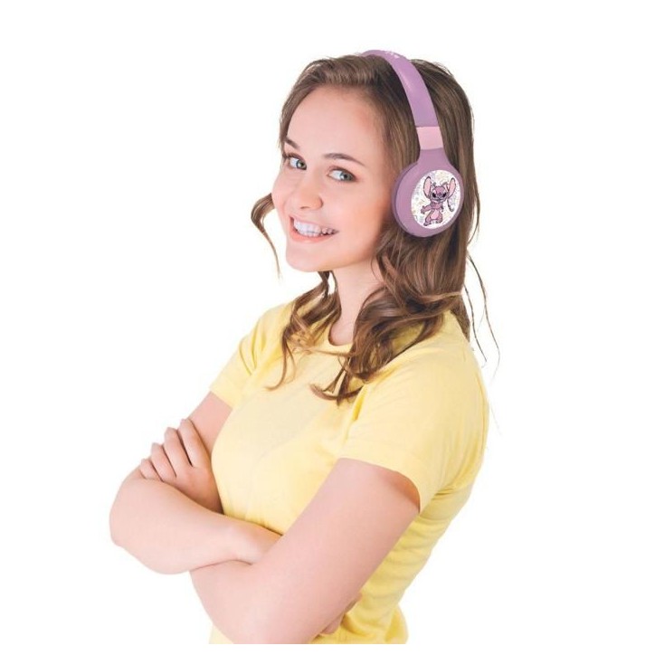 LEXIBOOK - Casque 2 en 1 Bluetooth et Filaire confortable et pliable pour enfants avec limitation de son – Angel LEXIBOOK - Casque 2 en 1 Bluetooth et Filaire confortable et pliable pour enfants avec limitation de son – Angel
