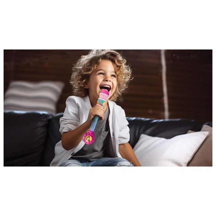 Microphone Princesse Disney avec tube lumineux et enceinte Microphone Princesse Disney avec tube lumineux et enceinte