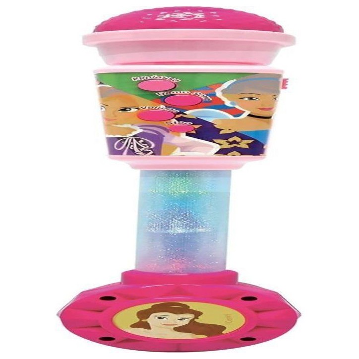 Microphone Princesse Disney avec tube lumineux et enceinte Microphone Princesse Disney avec tube lumineux et enceinte