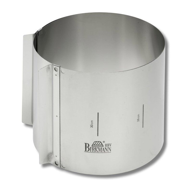 Cercle de pâtisserie - BIRKMANN - EASY BAKING - Acier - Indication de