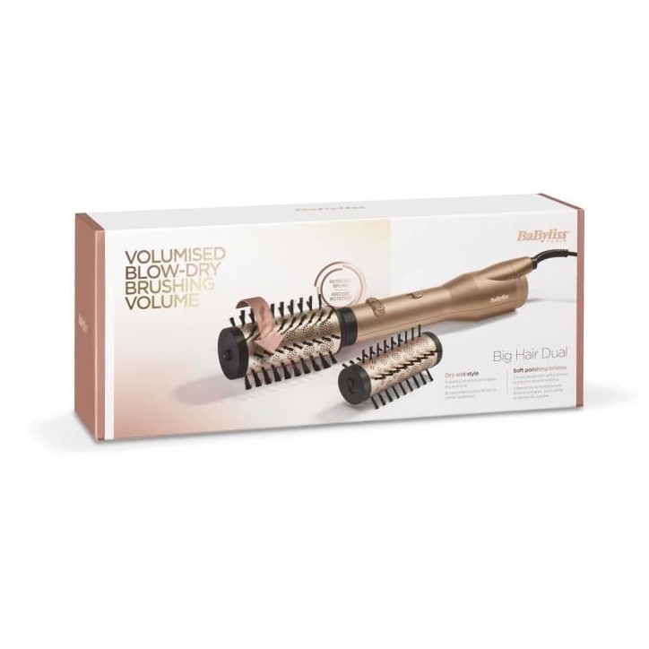 Brosse soufflante - BaByliss - AS952E Big Hair Dual - Pour le volume, la mise en forme et la brillance Brosse soufflante - BaByliss - AS952E Big Hair Dual - Pour le volume, la mise en forme et la brillance