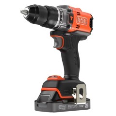 BLACK+DECKER Perceuse Visseuse a Percussion Éco-Responsable 18V Brush