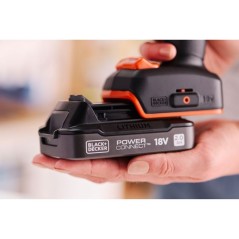 BLACK+DECKER Perceuse Visseuse a Percussion Éco-Responsable 18V Brush