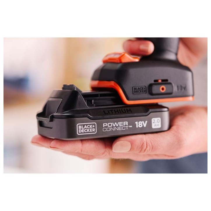 BLACK+DECKER Perceuse Visseuse a Percussion Éco-Responsable 18V Brushless - 2 Batteries 2Ah – En Mallette - BLD683D2XK-QW BLACK+DECKER Perceuse Visseuse a Percussion Éco-Responsable 18V Brushless - 2 Batteries 2Ah – En Mallette - BLD683D2XK-QW