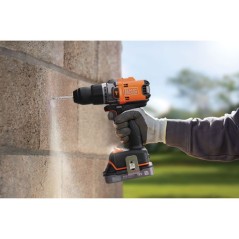 BLACK+DECKER Perceuse Visseuse a Percussion Éco-Responsable 18V Brush