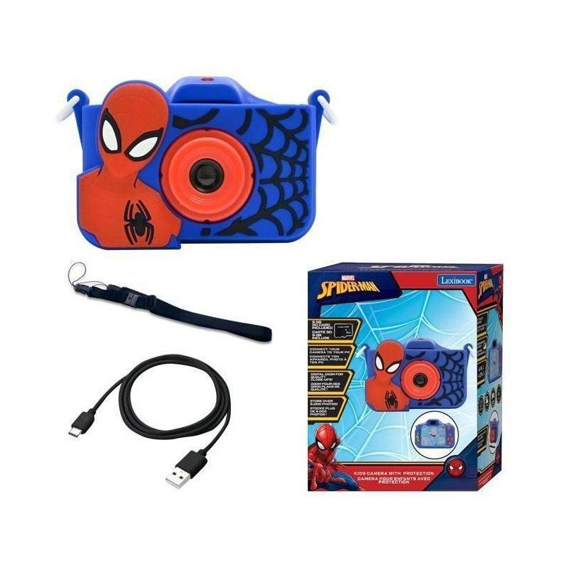 LEXIBOOK - Appareil photo pour enfant avec protection - 4 en 1 - Spide