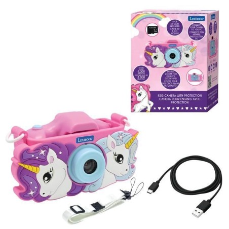 LEXIBOOK - Appareil photo pour enfant avec protection - 4 en 1 - Licor