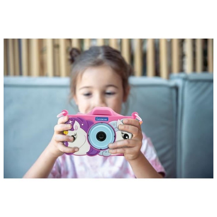 LEXIBOOK - Appareil photo pour enfant avec protection - 4 en 1 - Licorne - Carte mémoire incluse LEXIBOOK - Appareil photo pour enfant avec protection - 4 en 1 - Licorne - Carte mémoire incluse