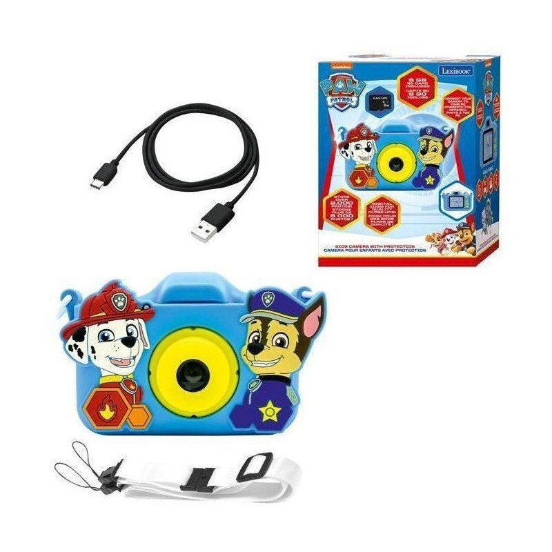 LEXIBOOK - Appareil photo pour enfant avec protection - 4 en 1 - Pat'P