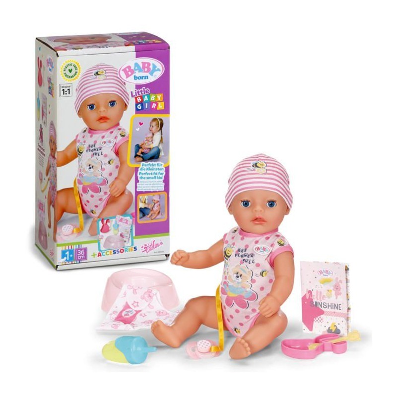 Poupon - BABY BORN - Little Magic Girl - 8 fonctions - 7 accessoires -