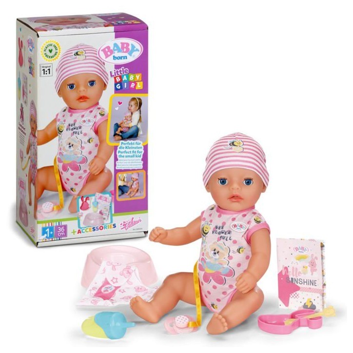Poupon - BABY BORN - Little Magic Girl - 8 fonctions - 7 accessoires - 36cm - Des 2 ans Poupon - BABY BORN - Little Magic Girl - 8 fonctions - 7 accessoires - 36cm - Des 2 ans