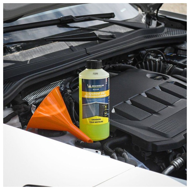 Liquide de refroidissement - MICHELIN - Jaune - UNIVERSEL tous moteurs - 1L Liquide de refroidissement - MICHELIN - Jaune - UNIVERSEL tous moteurs - 1L