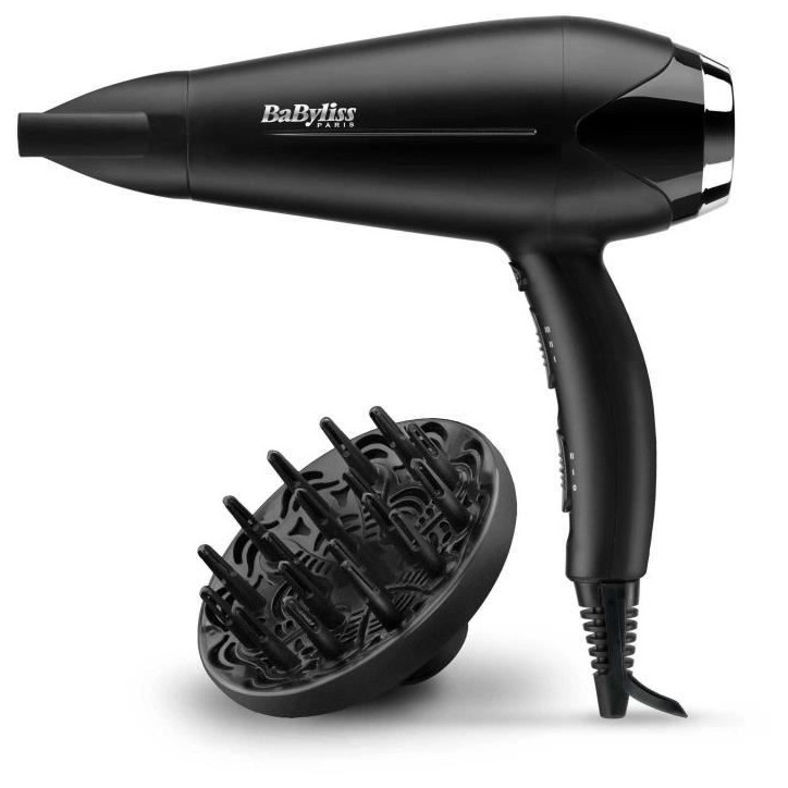 Seche-cheveux - BaByliss - D572DE Turbo Smooth 2200 avec Technologie Ionique et Céramique Seche-cheveux - BaByliss - D572DE Turbo Smooth 2200 avec Technologie Ionique et Céramique