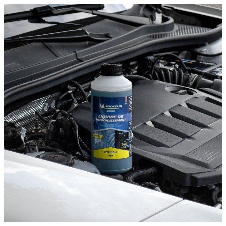 Liquide de refroidissement - MICHELIN - Bleu - Adapté aux normes PSA - 1L Liquide de refroidissement - MICHELIN - Bleu - Adapté aux normes PSA - 1L