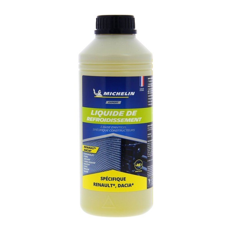 Liquide de refroidissement - MICHELIN - Jaune - Adapté aux normes REN
