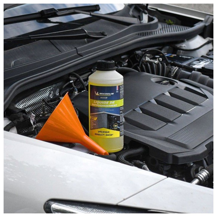 Liquide de refroidissement - MICHELIN - Jaune - Adapté aux normes RENAULT DACIA - 1L Liquide de refroidissement - MICHELIN - Jaune - Adapté aux normes RENAULT DACIA - 1L