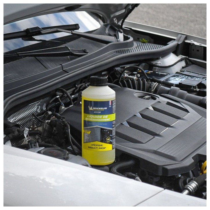 Liquide de refroidissement - MICHELIN - Jaune - Adapté aux normes RENAULT DACIA - 1L Liquide de refroidissement - MICHELIN - Jaune - Adapté aux normes RENAULT DACIA - 1L